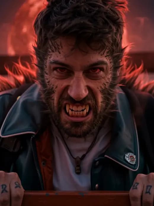Halloween AI effect: Werewolf Awakening