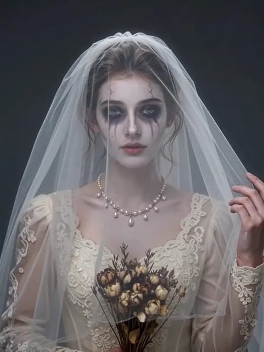 Halloween AI effect: Ghost Bride