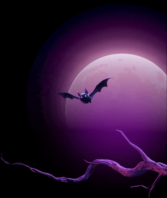 Moonlit Halloween branch